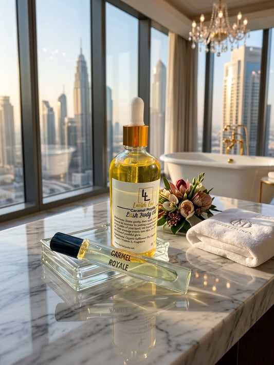 Caramel ROYALE - Luxury Body Oil & Fragrance Set