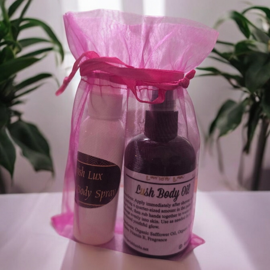 Fresh Linen Body Care Set - 4 oz Body Oil and 2 oz Fragrance Spray